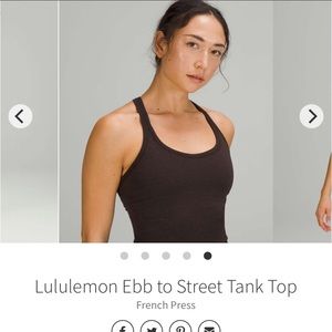 Lululemon Ebb to Street Tank Top